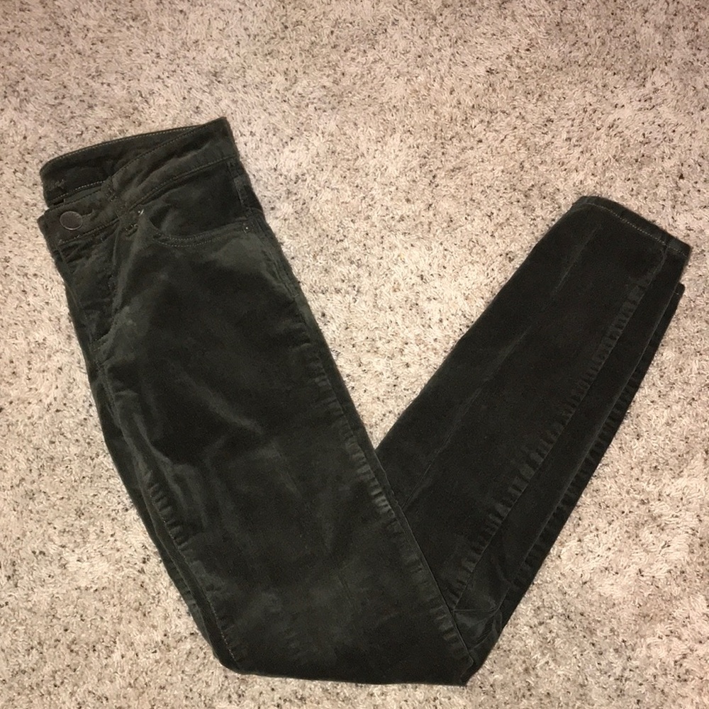 KUT from the Cloth Velour Skinny Jeans